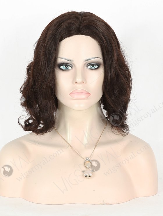 In Stock Malaysian Virgin Hair 14" Big Curl Natural Color Silk Top Glueless Wig GL-03041