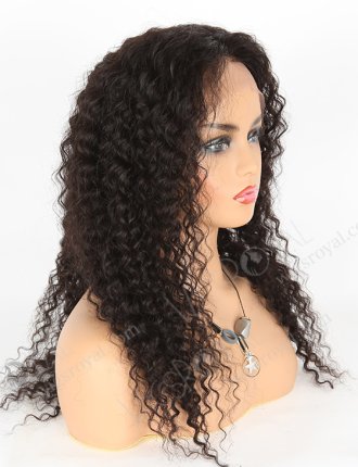 In Stock Indian Remy Hair 20" Deep Wave Natural Color Lace Front Wig SLF-01283