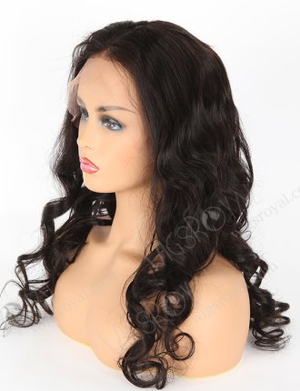 In Stock Indian Remy Hair 22" Ocean Wave Natural Color Lace Front Wig SLF-01249