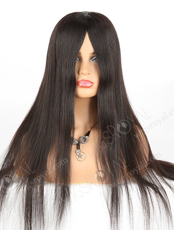 In Stock Malaysian Virgin Hair 22" Straight Natural Color Silk Top Glueless Wig GL-03042-1508