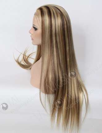 Blonde Hair with Brown Highlight Human Hair Wigs WR-LW-035