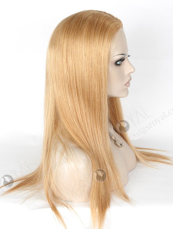 In Stock Brazilian Virgin Hair 18" Straight 18/22# Evenly Blended Color Silk Top Glueless Wig GL-04063-1902