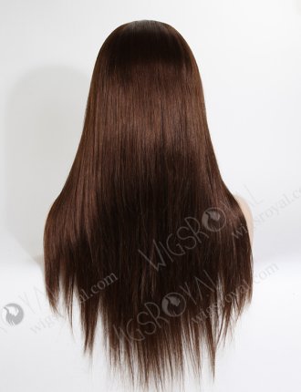 In Stock Malaysian Virgin Hair 20" Straight 4# Color Silk Top Glueless Wig GL-03018