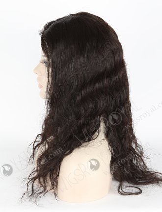 In Stock Brazilian Virgin Hair 18" Natural Wave Natural Color Full Lace Glueless Wig GL-04010
