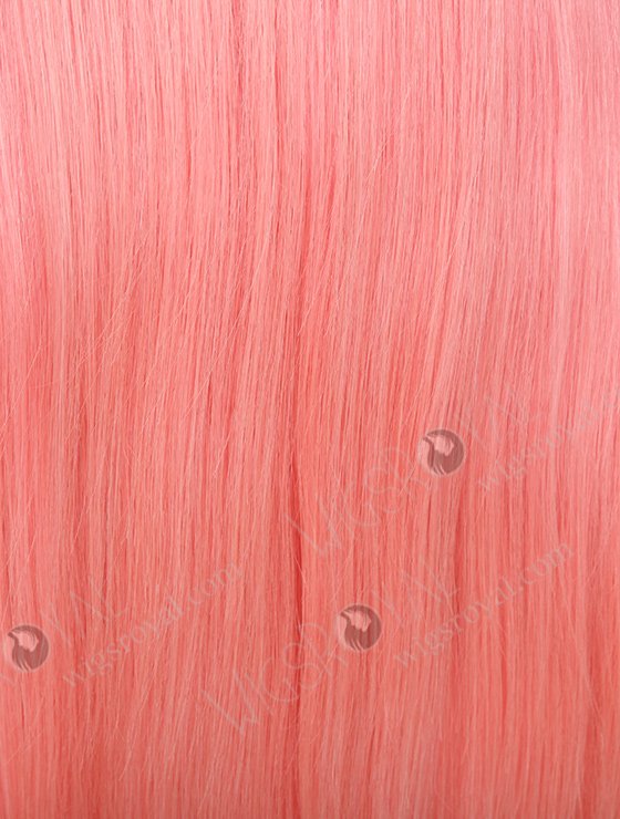 Light Pink Human Hair Wigs 22 Inch Long Virgin Hair Full Lace Wigs WR-LW-044-1649