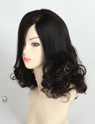 In Stock Brazilian Virgin Hair 16" Straight with Curl Tip Natural Color Full Lace Glueless Wig GL-04040