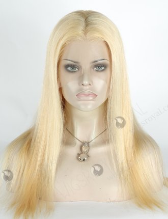 In Stock Brazilian Virgin Hair 18" Straight 22# Color Lace Front Wig MLF-04011