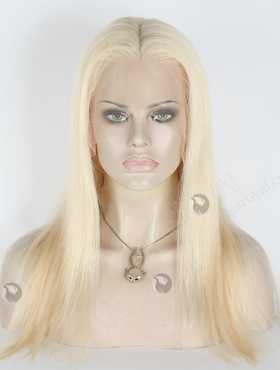 Silky Platinum Color Human Hair Wig MLF-04012-2107