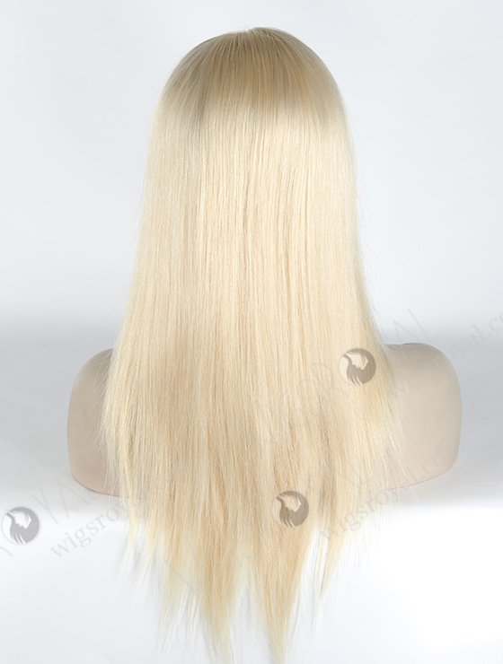 Silky Platinum Color Human Hair Wig MLF-04012-2113