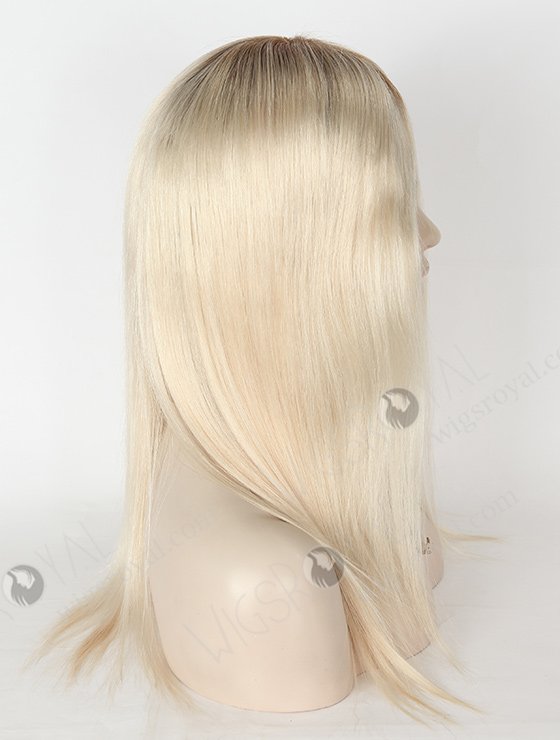 In Stock European Virgin Hair 16" Straight T9/white Color Silk Top Glueless Wig GL-08057-2777