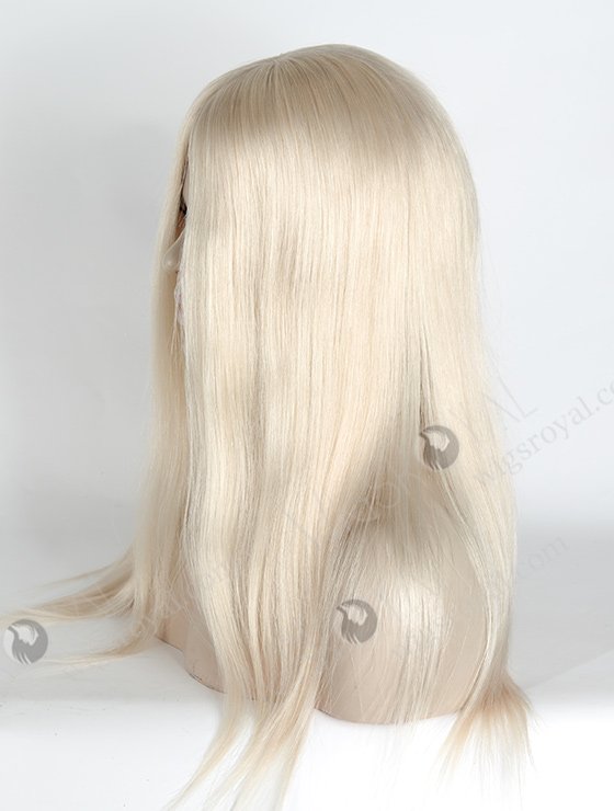 Realistic 100% Human Hair 18 Inch Platinum Blonde Glueless Silk Top Wig GL-08048-2750