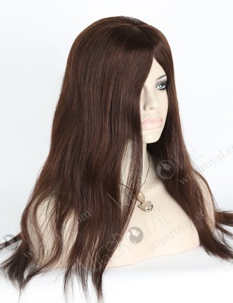 In Stock European Virgin Hair 18" Straight 2/3# Evenly Blended Silk Top Glueless Wig GL-08038