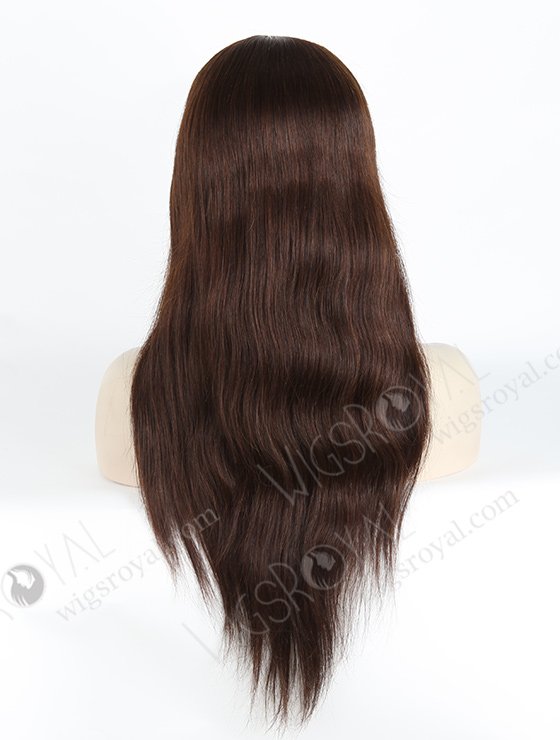 In Stock European Virgin Hair 18" Straight 2/3# Evenly Blended Silk Top Glueless Wig GL-08038-2685