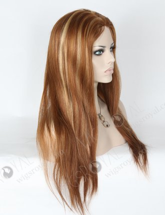 Awesome Silk Top Glueless Wigs With Highlights Color GL-08005