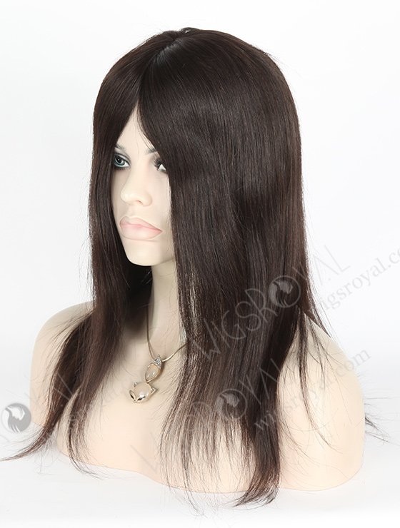 In Stock Chinese Virgin Hair 14" Natural Straight Natural Color Silk Top Glueless Wig GL-07014-3097