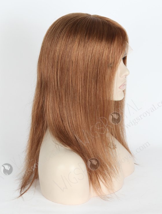 Ladies Glueless Silk Base Wigs 100 Human Hair Brown Colored Wigs GLL-08008-3465