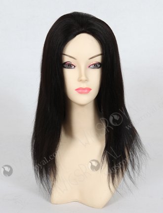 In Stock Indian Remy Hair 14" Light Yaki 1b# Full Lace Glueless Wig GL-01025