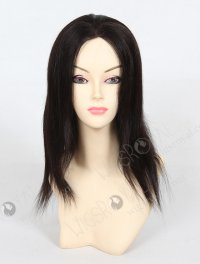 In Stock Indian Remy Hair 12" Light Yaki 1b# Color Full Lace Glueless Wig GL-01024