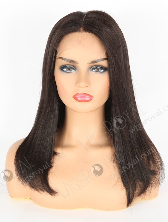 In Stock Indian Remy Hair 16" Bob Straight Natural Color 5"×5" HD Lace Closure Wig CW-01009-3229