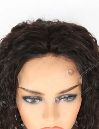 In Stock Indian Remy Hair 14" Water Wave Natural Color 5"×5" HD Lace Closure Wig CW-01007
