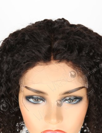 In Stock Indian Remy Hair 14" Tight Pissy Natural Color 5"×5" HD Lace Closure Wig CW-01010