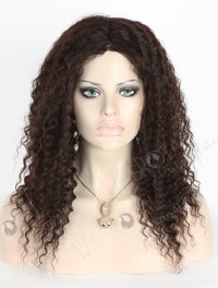 In Stock Indian Virgin Hair 18" Deep Wave Natural Color Full Lace Glueless Wig GL-02007