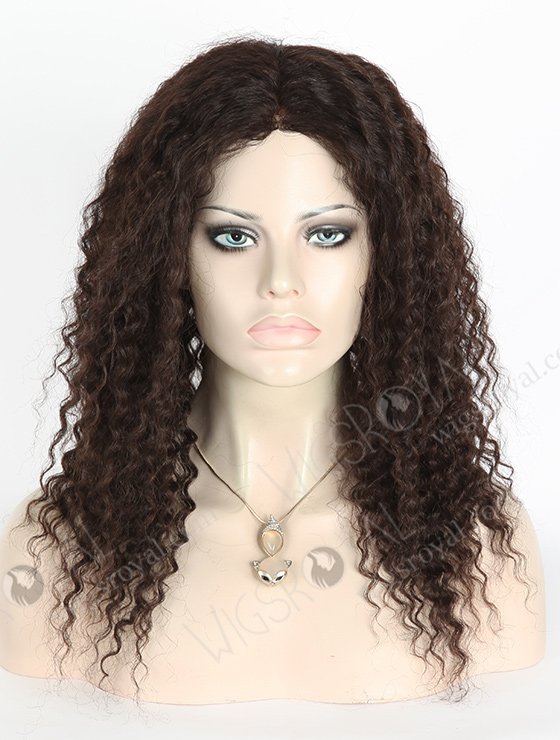 In Stock Indian Virgin Hair 18" Deep Wave Natural Color Full Lace Glueless Wig GL-02007