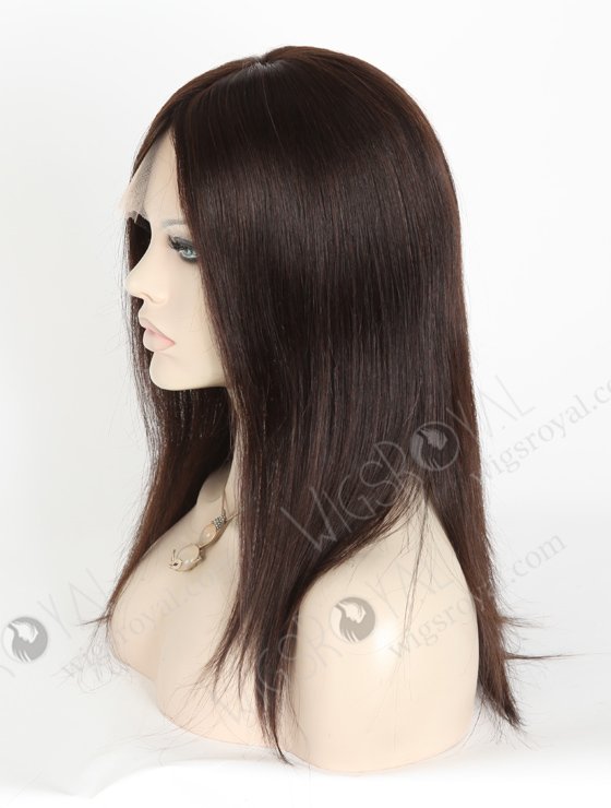 Best Human Hair Wigs Online 14 inch Dark Brown Real Hair Silk Top Glueless Wigs For Women GLL-08005-3429