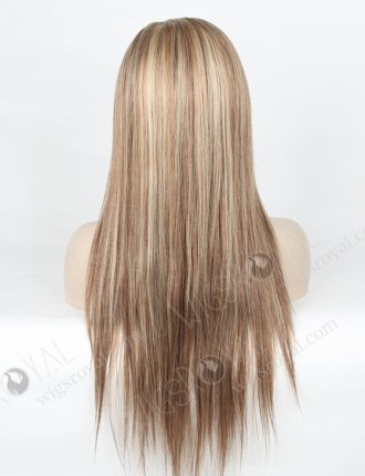 Brown Highlight Color Silky Straight 20'' Peruvian Virgin Hair Full Lace Wigs WR-LW-113