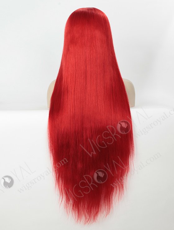 Super Long Hair Silky Straight Red Color Unprocessed Human Hair Wig WR-LW-102-4121
