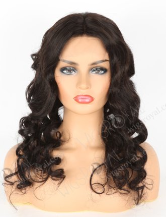 In Stock Indian Remy Hair 22" Ocean Wave Natural Color 5"×5" HD Lace Closure Wig CW-01026