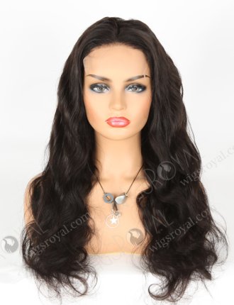 In Stock Indian Remy Hair 22" Body Wave Natural Color 5"×5" HD Lace Closure Wig CW-01022