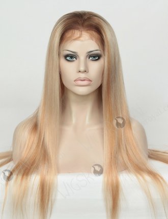 Long Blonde European Virgin Hair Full Lace Wigs WR-LW-098