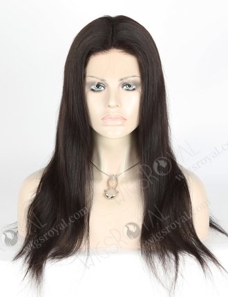 Hidden Knots Natural Scalp Silk Top Wigs | The Most Realistic Parting 18 Inch Straight Brazilian Hair Wig STW-319