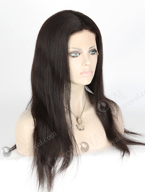 Hidden Knots Natural Scalp Silk Top Wigs | The Most Realistic Parting 18 Inch Straight Brazilian Hair Wig STW-319-3977