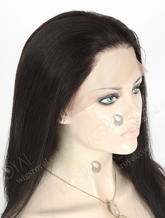 In Stock Indian Remy Hair 18" Light Yaki Color #1b Silk Top Full Lace Wig STW-039-3829