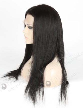 In Stock Indian Remy Hair 18" Light Yaki Color #1b Silk Top Full Lace Wig STW-039