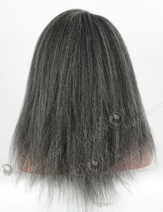 Kinky Straight Grey Color Brazilian Virgin Hair Full Lace Wig For Women WR-LW-106