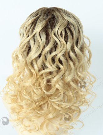 Dark Roots Blonde Curly Lace Wig WR-GL-025