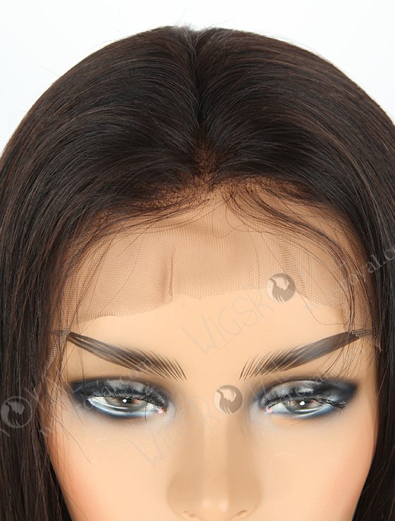 In Stock Indian Remy Hair 16" Straight Natural Color 360 Lace Wig 360LW-01006-4569