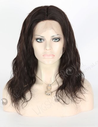 In Stock Brazilian Virgin Hair 14" Natural Wave Natural Color Silk Top Full Lace Wig STW-404