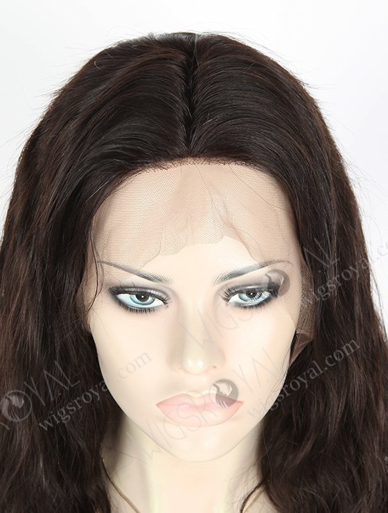 In Stock Brazilian Virgin Hair 14" Natural Wave Natural Color Silk Top Full Lace Wig STW-404-4501