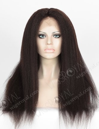 In Stock Indian Remy Hair 20" Italian Yaki Natural Color 360 Lace Wig 360LW-01020