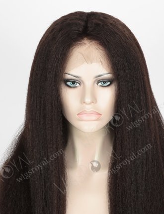 In Stock Indian Remy Hair 20" Italian Yaki Natural Color 360 Lace Wig 360LW-01020
