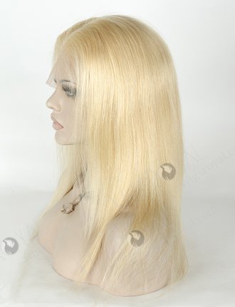 High Quality Blonde 613 Human Hair Full Lace Wigs 14 Inch Small Cap Size FLW-04247