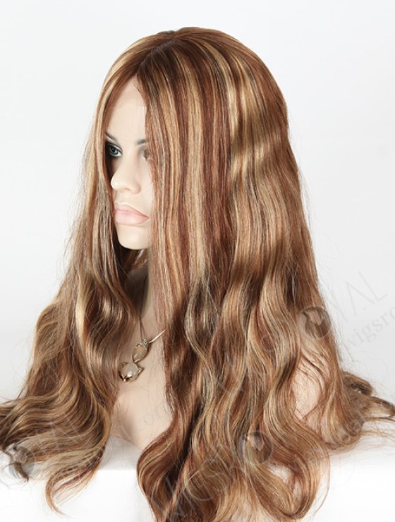 High Density Highlight Color Euroepan Virgin Human Hair Jewish Kosher Wigs WR-JW-011-5545