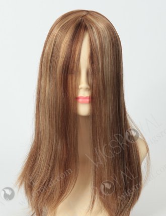 Custom Balayage Jewish Wig Top Lace Malaysian Human Hair Wig For Alopecia WR-JW-003