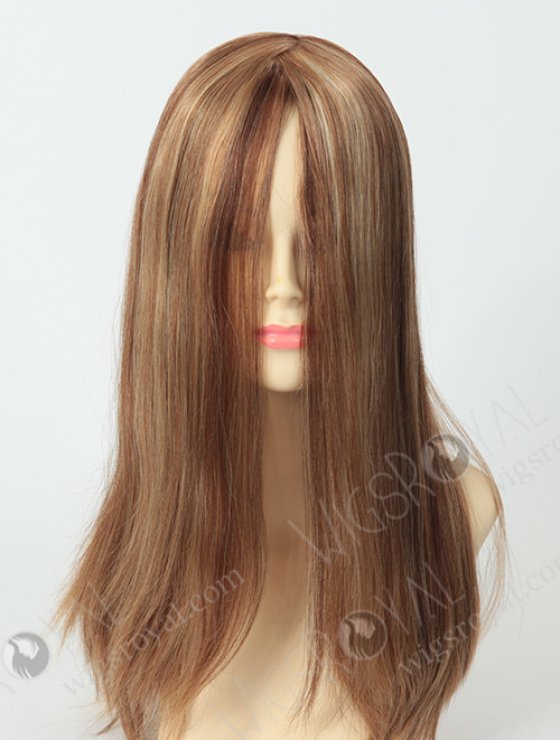 Custom Balayage Jewish Wig Top Lace Malaysian Human Hair Wig For Alopecia WR-JW-003-5487