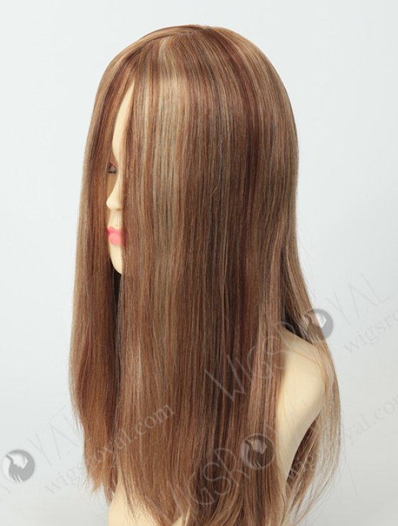 Custom Balayage Jewish Wig Top Lace Malaysian Human Hair Wig For Alopecia WR-JW-003-5488
