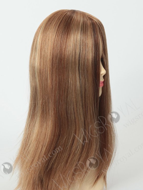 Custom Balayage Jewish Wig Top Lace Malaysian Human Hair Wig For Alopecia WR-JW-003-5490